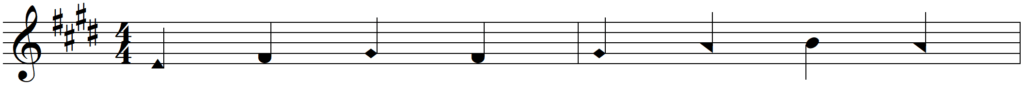 Shape Note Singing Lesson Test line1