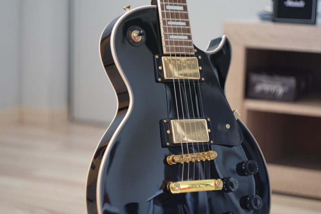 play like a rock star with open G tuning - black beauty Les Paul Guitar - What Do You Think of the Chord Buddy for Special Needs Guitarists