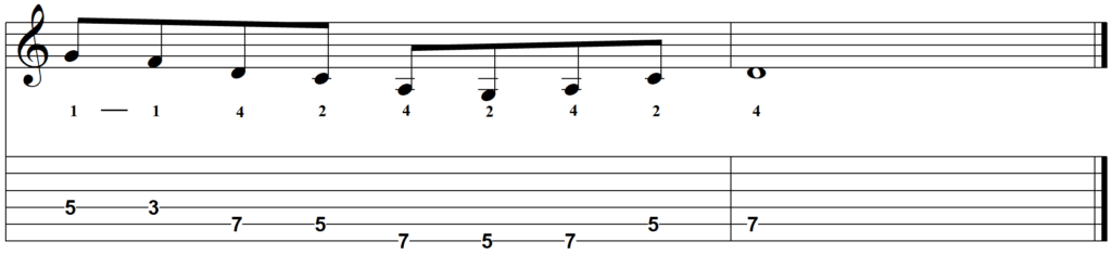 Sound Like a Rock Star with Open G Tuning - D Minor Pentatonic line 2
