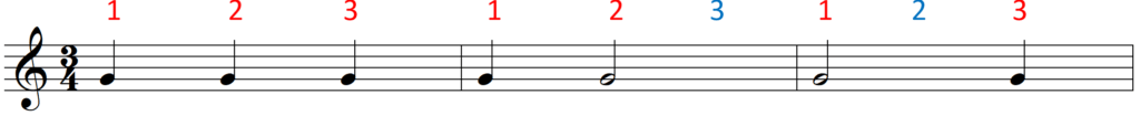 Color Coded Quarter Note Clapping (3-4) - color - line 1