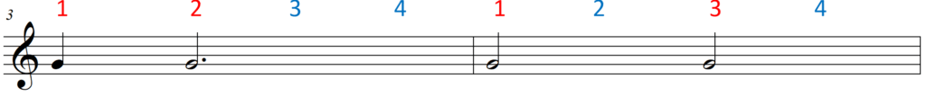 Color Coded Quarter Note Clapping (4-4) - color - line 2