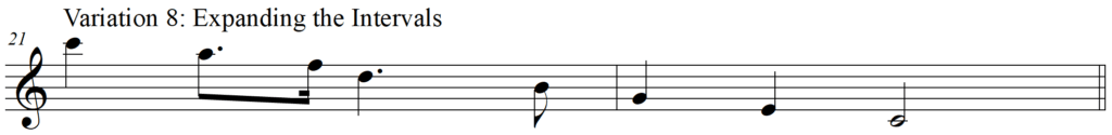 Ten Ways to Spice Up Your Melodies with Melodic Variation line 11