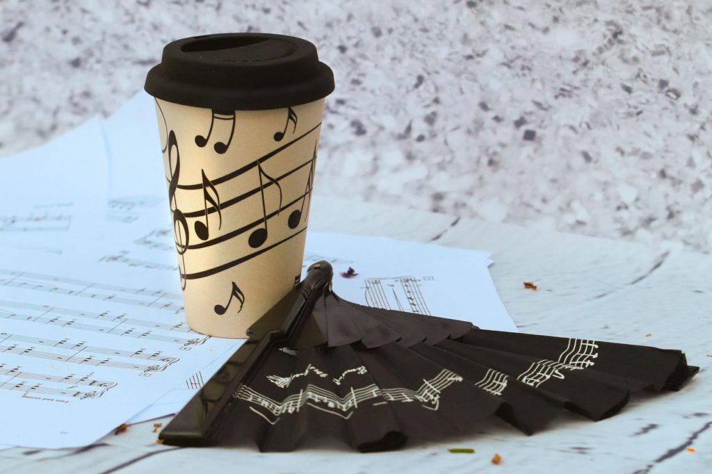 ten ways to spice up your melodies with melodic variation - sheet music coffee cup.jpg