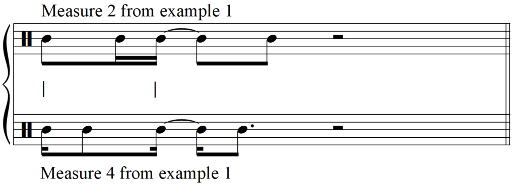 Writing Great Songs Using Rhythmic Motifs - Motif Comparison 2