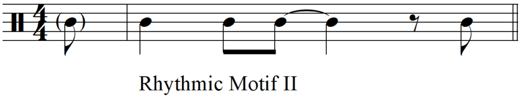 Writing Great Songs Using Rhythmic Motifs - Rhythmic Motif 2