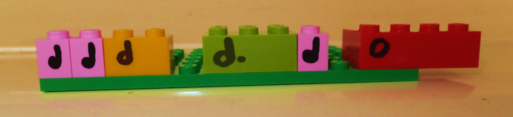 Lego Rhythm Manipulatives - Lego - Rhythmic Example 3
