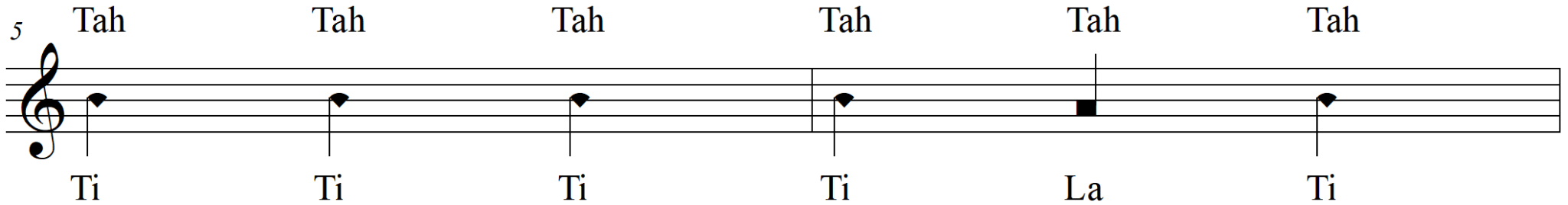 Half Note Equivalent Rythm Singing Dotted Half Note Rhythm Syllables - Success Music Studio