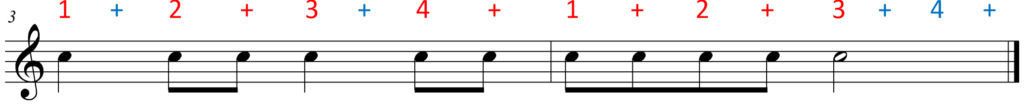 Color Coded Eighth Note Clapping - Quiz - color - line 2