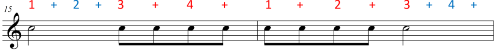Color Coded Eighth Note Clapping - color - line 8