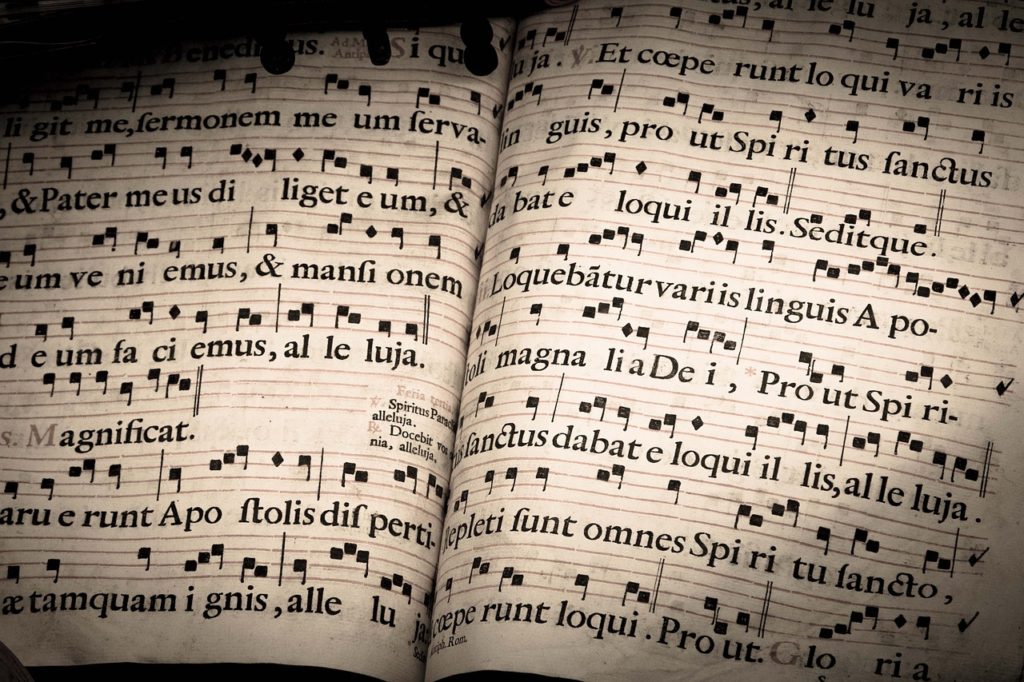 Singing Shape Note Solfege Phrygian Melodies - Chant Manuscript