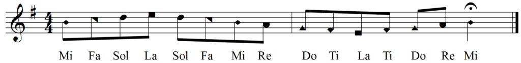Singing Shape Note Solfege Phrygian Melodies - Phyrgian Mode