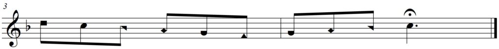 Singing Shape Note Solfege Mixolydian Melodies - Quiz line 2