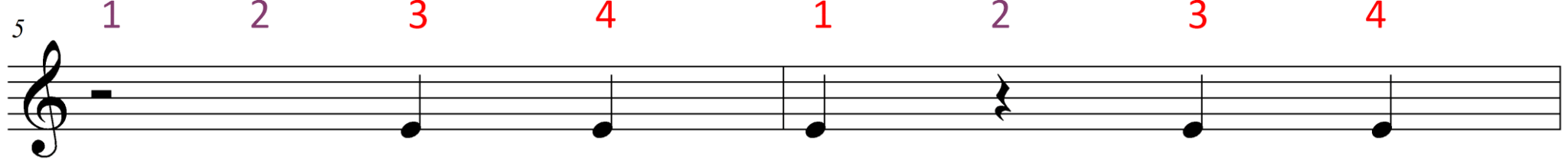 Color Coded Music Rests Color Coded Quarter Rest Clapping - Success Music Studio