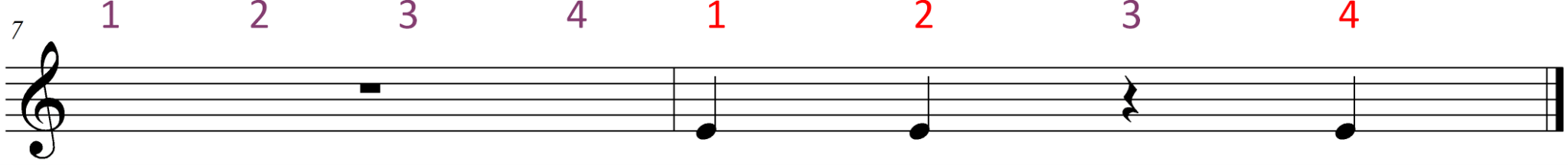 Color Coded Music Rests Color Coded Quarter Rest Clapping - Success Music Studio