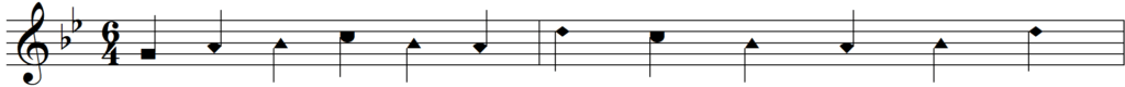 Singing Shape Note Solfege Aeolian Melodies - Quiz - line 1