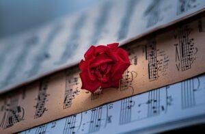 How Long Do You Take to Memorize a Piece of Piano Music - a Rose on Sheet Music - Singing Shape Notes Solfege Lydian Melodies