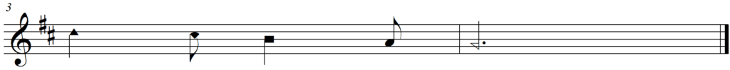Singing Shape Notes Solfege Lydian Melodies - Quiz line 2