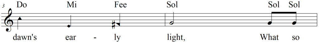 US Star Spangled Banner (Lyrics and Song) line 2