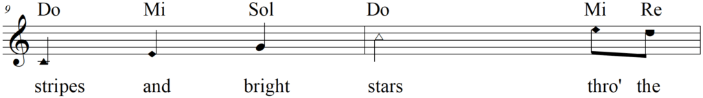 US Star Spangled Banner (Lyrics and Song) line 5
