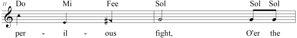 US Star Spangled Banner (Lyrics and Song) line 6