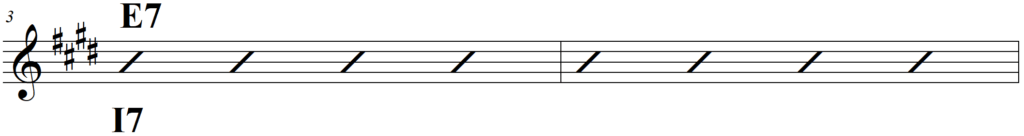 Chord Progression (Including the 12 Bar Blues) - 12 bar blues chord progression line 2