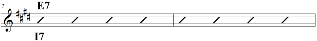 Chord Progression (Including the 12 Bar Blues) - 12 bar blues chord progression line 4