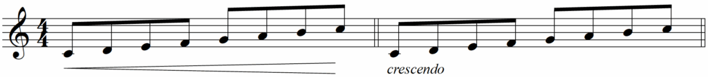 What Is the Essential Meaning of Crescendo in Music - Crescendo line 1