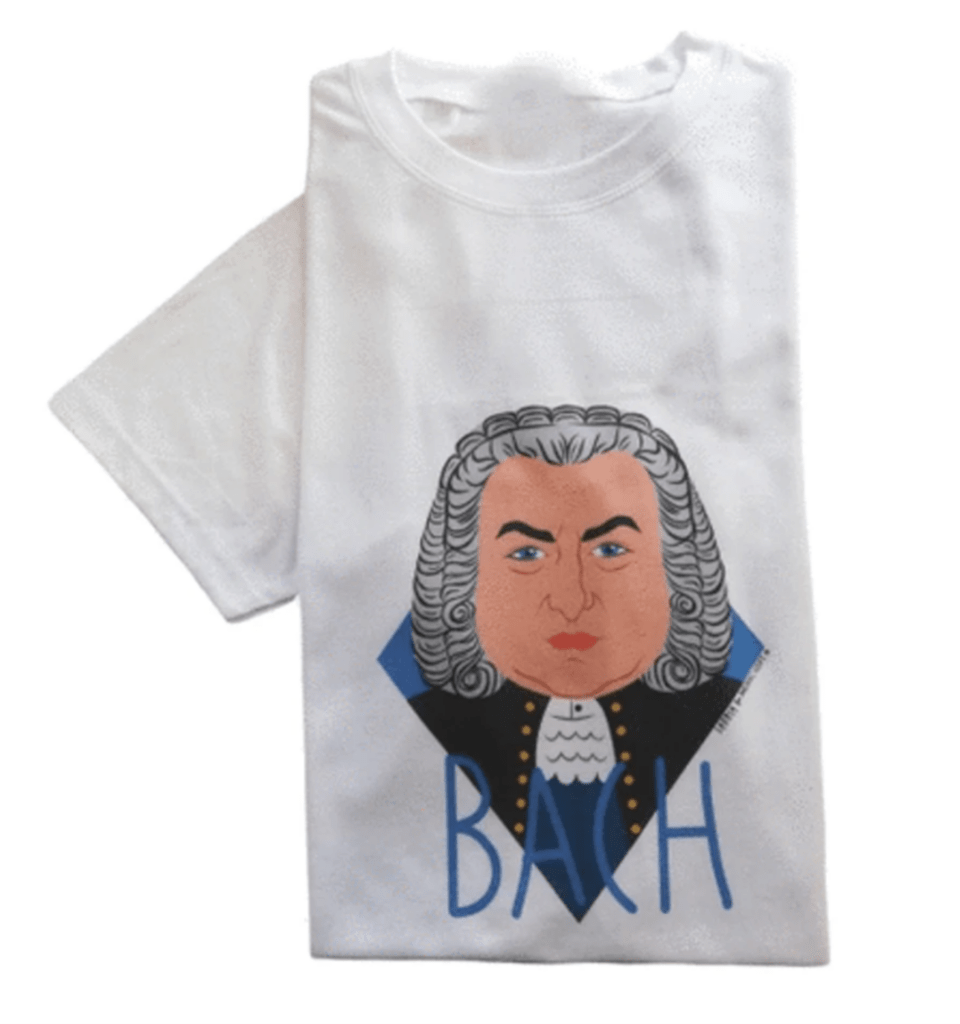 The Top 10 Best Music Souvenir Gifts - Bach T-Shirt
