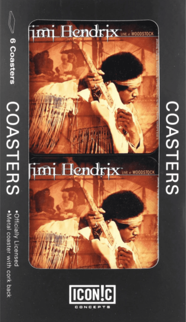 The Top 10 Best Music Souvenir Gifts - Jimi Hendrix Coasters