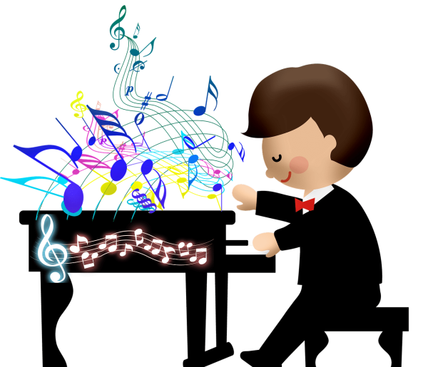 playing piano with color coded left hand notes - boy playing piano - Can I Become a Music Teacher if I Have Special Needs - What Should I Look for in a “Piano Teacher Near Me”